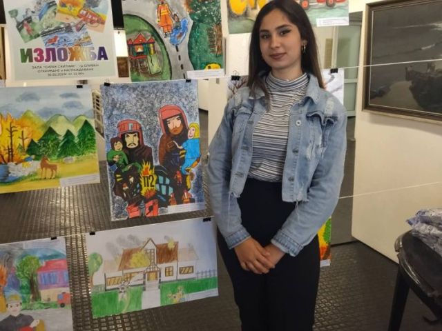 Изключително представяне на наши ученички в конкурса за детска рисунка на тема „С очите си видях бедата“, организиран от Регионална дирекция „Пожарна безопасност и защита на населението“ – гр. Сливен [02.06.2024]