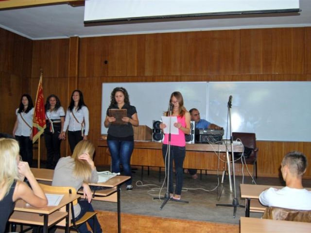 Откриване на учебната 2012/2013 година в ПГТО "Добри Желязков" - гр. Сливен
